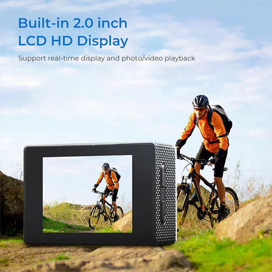 Camêra de ação ultra HD 4K 1080p,impermeável.